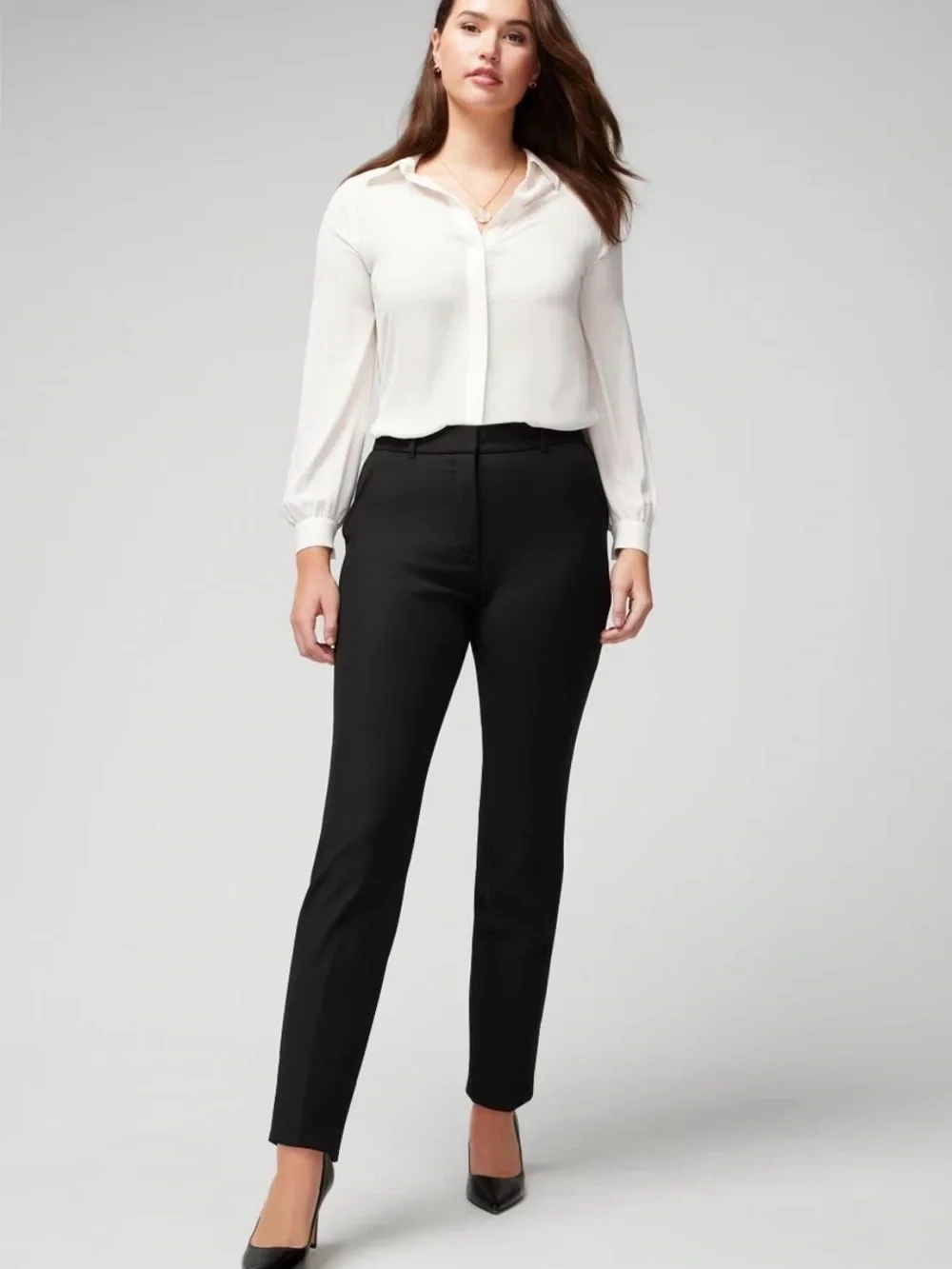 White House Black Market The Slim Ankle Comfort Stretch Work Pants, 12R, NWT - Picture 1 of 10